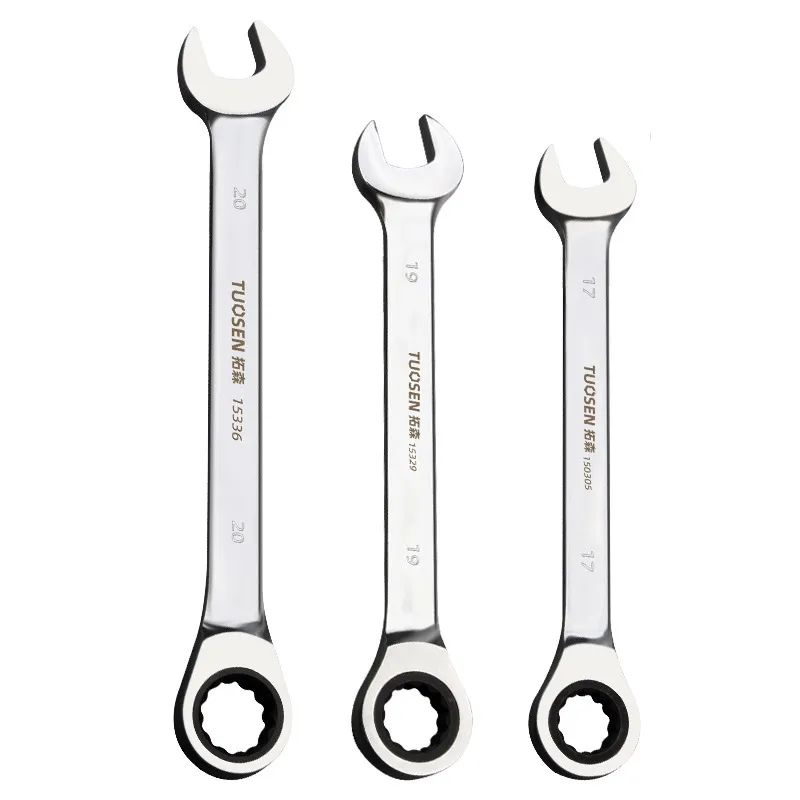 72-Tooth Ratcheting Combination Wrench Set – Reversible Open End & Box End Spanner for Automotive Repair, Multifunctional Quick-Release Hand Tool